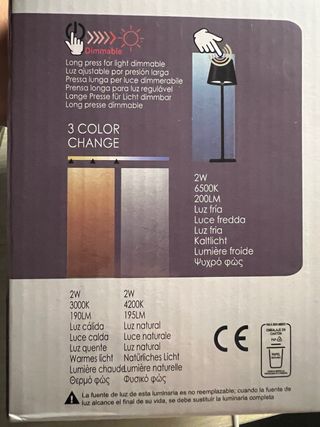 Lámpara Escritorio LED Recargable Extrahous