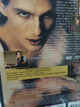 Intervista col Vampiro DVD Brad Pitt Rom Cruise