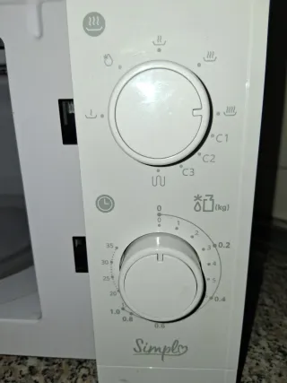 Microondas grill Simply blanco