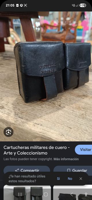 Cartucheras militares de cuero