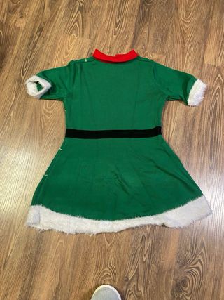 Vestido Elfa Lana Navidad Talla Única