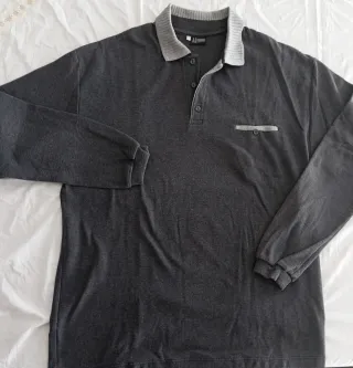 JERSEY - POLO DE CABALLERO GRIS.