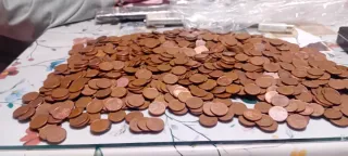 Lote 930 monedas 5 céntimos Euro