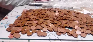 Lote 930 monedas 5 céntimos Euro