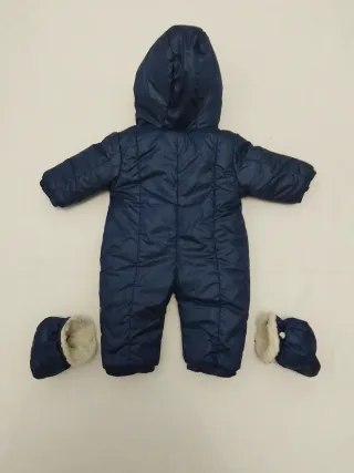 Tuta neonato con cappuccio e orsetto taglia 3 mesi