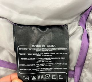 Giacca da sci bambina WSCT viola