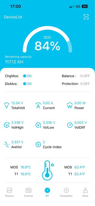 Batería LiFePO4 12V 140Ah Bluetooth