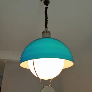 Lámpara vintage azul