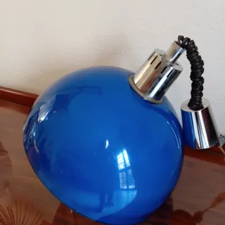 Lámpara vintage azul