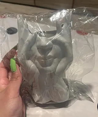 Portaspazzole trucco viso mani bianco