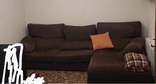 Sofá familiar marrón