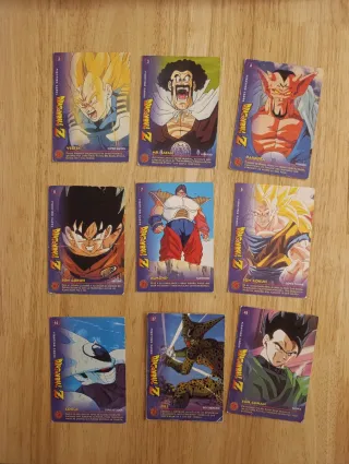 Dragon Ball Z Fighting Cards lote 17 cartas