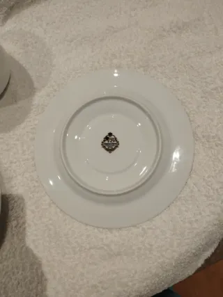 Juego de 2 tazas de desayuno de porcelana