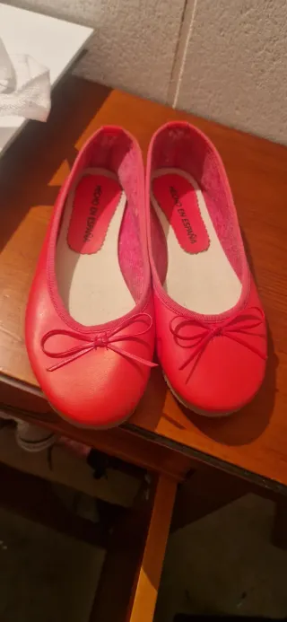 Bailarinas fucsia sintéticas talla 37