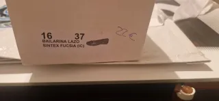 Bailarinas fucsia sintéticas talla 37