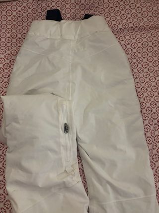 Pantalón de esquí blanco con tirantes