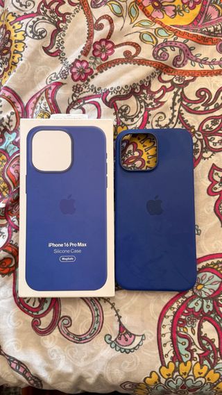 Funda iPhone 16 Pro Max Silicona Azul