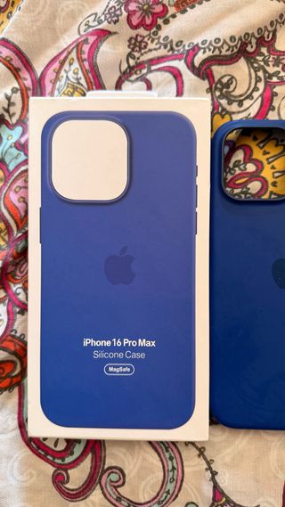 Funda iPhone 16 Pro Max Silicona Azul