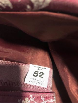 Chaleco fallero cerrado estampado floral