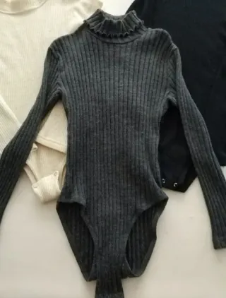 Lote 3 Bodys Jersey Cuello Alto