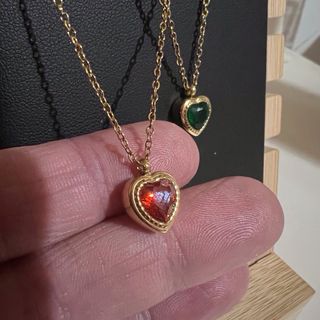 Colgantes Corazón Rojo y Verde