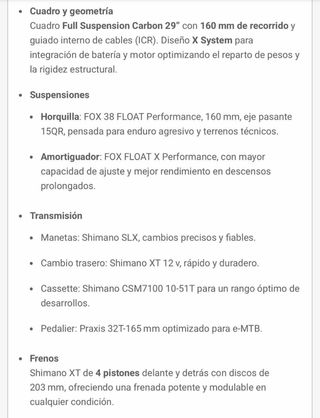 Bicicleta Eléctrica Montaña BH AtomX Lynx 9.8