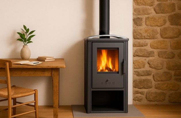 Estufa de leña Nueva Amina ESL664001GRA