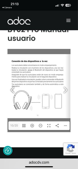Auriculares ADOC BT02 Pro Bluetooth