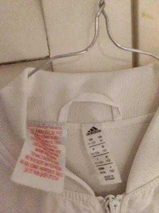 Chaqueta Deportiva Real Madrid Adidas Blanca