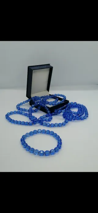 Pulseras de piedras facetadas