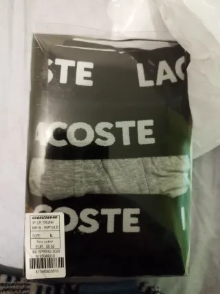 Calzoncillos boxer Lacoste Talla M