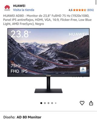 Monitor Huawei Negro