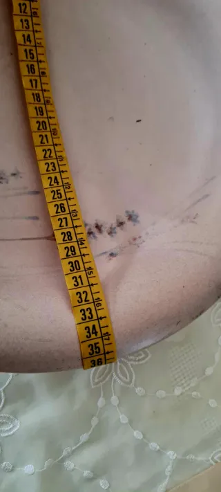 Vaso decorativo beige e rosa