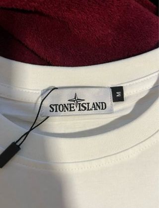 Camiseta Stone Island Blanca Talla M