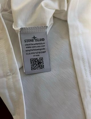 Camiseta Stone Island Blanca Talla M