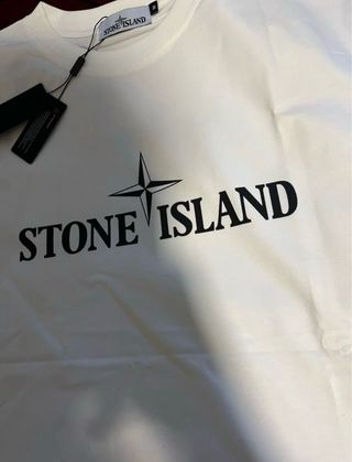 Camiseta Stone Island Blanca Talla M