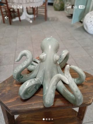 Polpo verde in ceramica