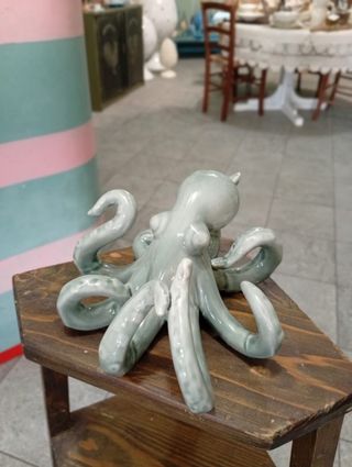 Polpo verde in ceramica