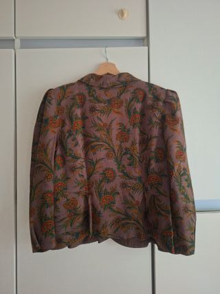 Giacca camicia donna sartoriale fantasia