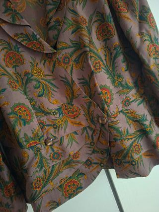 Giacca camicia donna sartoriale fantasia