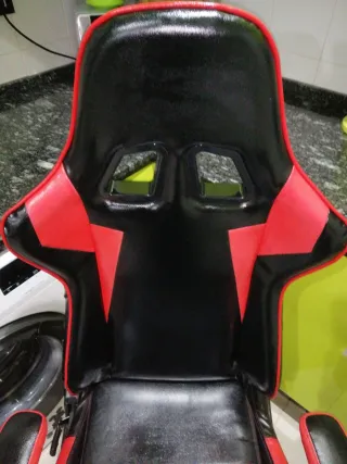 Silla Gaming Negra y Roja