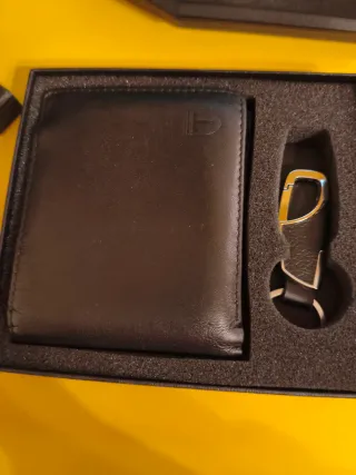 Portafoglio TEEHON nero con portachiavi