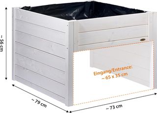 Garage in legno per robot tosaerba grande