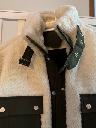 Chaqueta Beige y Verde Militar