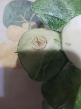 Portacandele Capodimonte fiori porcellana