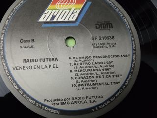 Vinilo Radio Futura Veneno en la Piel