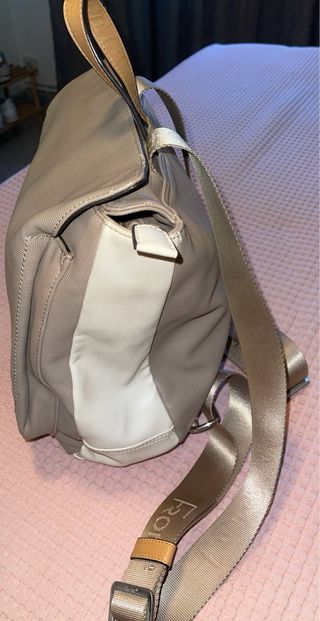 Mochila Beige y Topo
