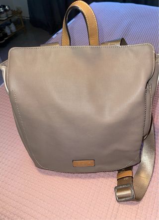 Mochila Beige y Topo
