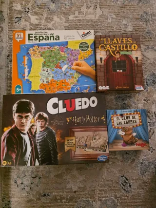 Lote 4 Juegos de Mesa: Cluedo, España...