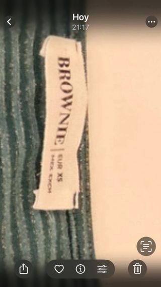 Camiseta Brownie rayas verde/plata